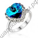 Кольцо Blue Crystal Titanic Lover Heart Of Ocean